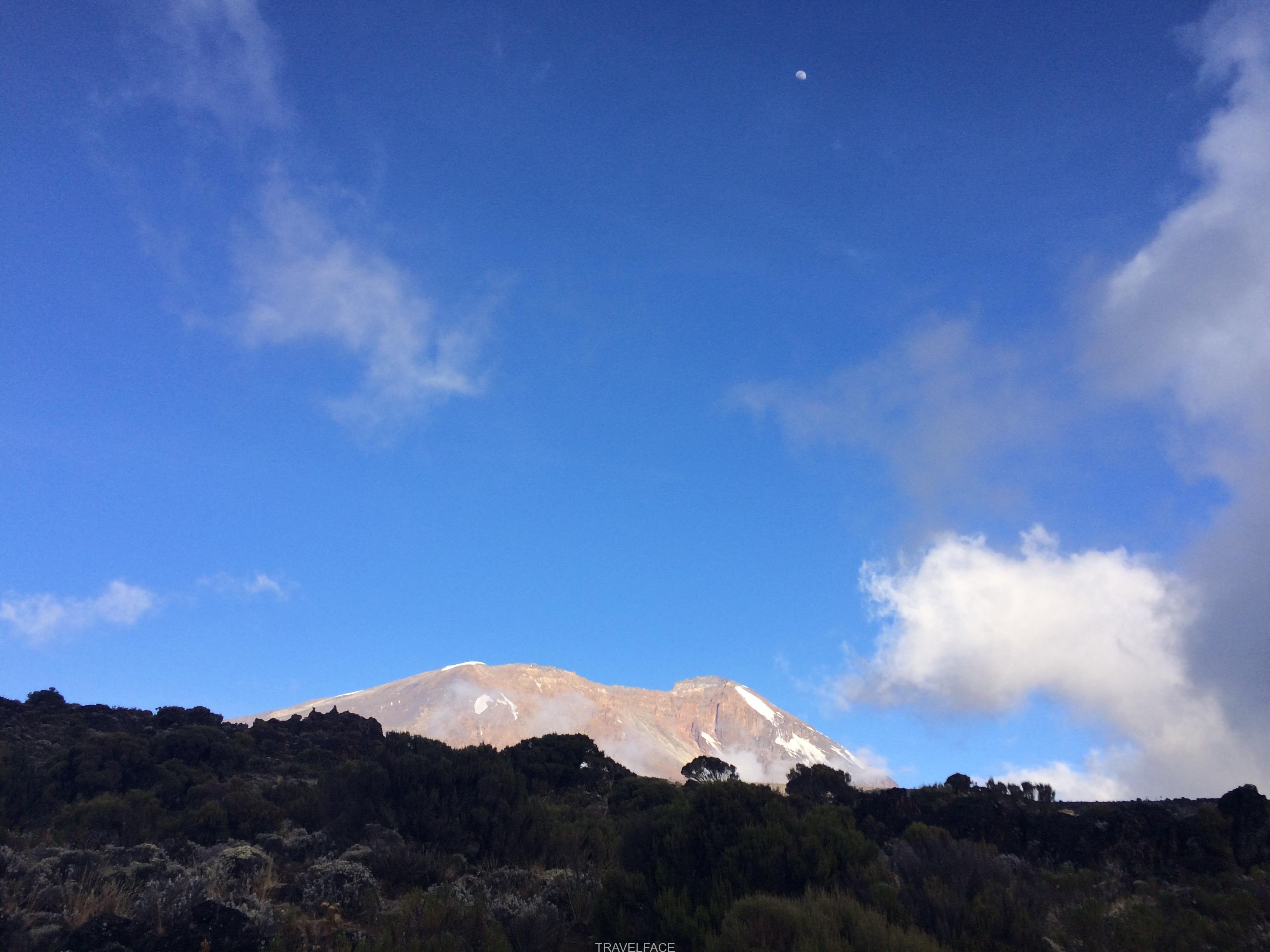 Kilimanjaro and moon