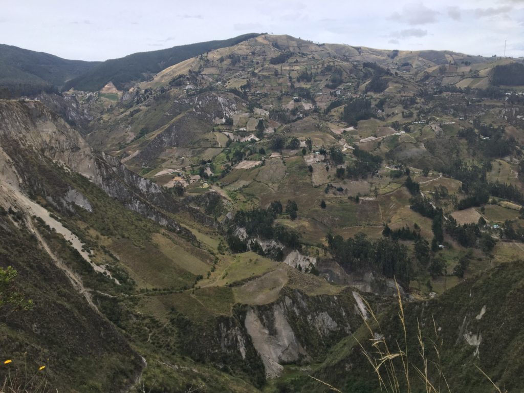 views from Quilotoa crater