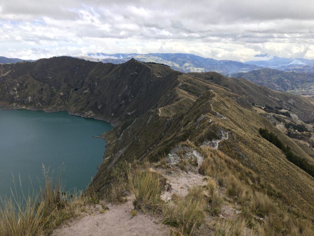 hiking the Quilotoa crater